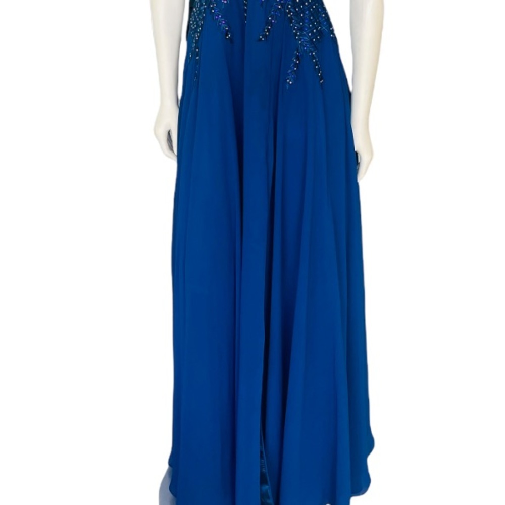 Formal Dress Gown Gianni Bini Appliqué Bodice Embellished Dress - Picture 10 of 10